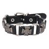 Skull Leather Punk Bracelet: European & American Trend, Cowhide Chain, Bold Hip Hop Style