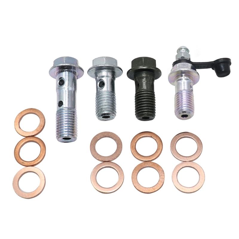 10 Pcs Stainless Steel Brake Banjo Bolts Motorcycle Banjo Bolts & Washers for Brake Caliper Masters Cylinder Easy to Use
