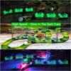 241pcs Dinosaur Plastic Racing Tracks Railway Toys Bend Flexible Race Track Flash Light Car Educational Toys for Children Gift