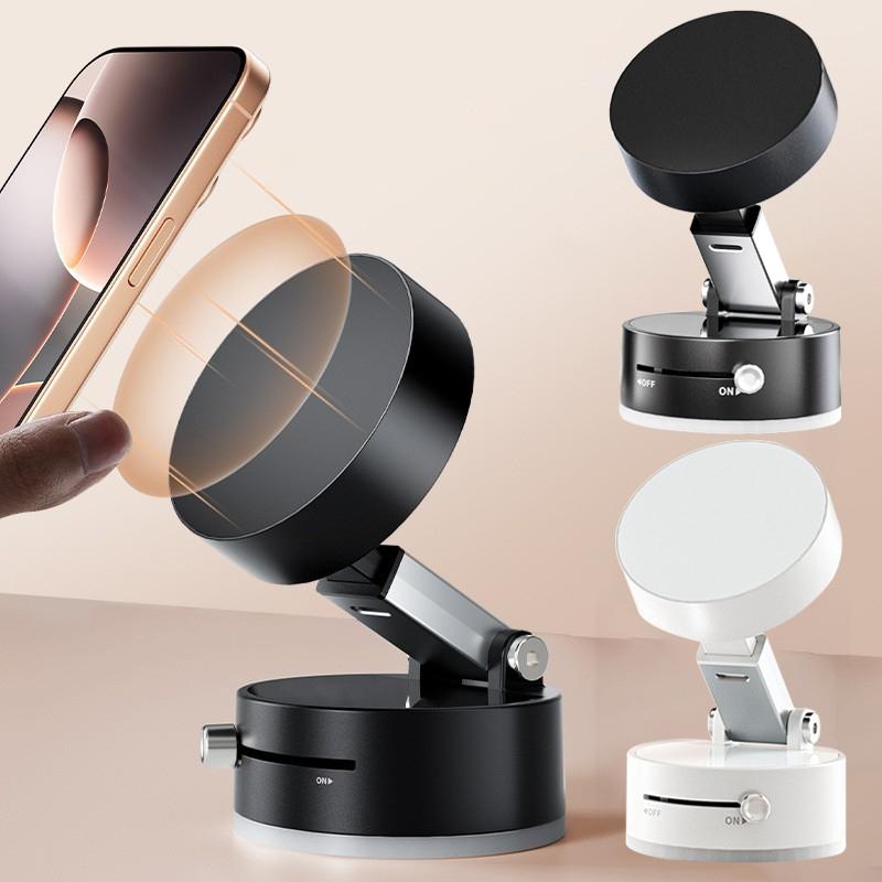 Magnetic Suction Cup Car Phone Holder Vacuum Car Mount 360° Rotation