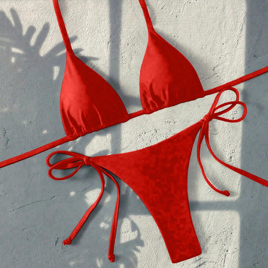 Women's Split Two-Piece Bikini Swimsuit Sport Swimsuit