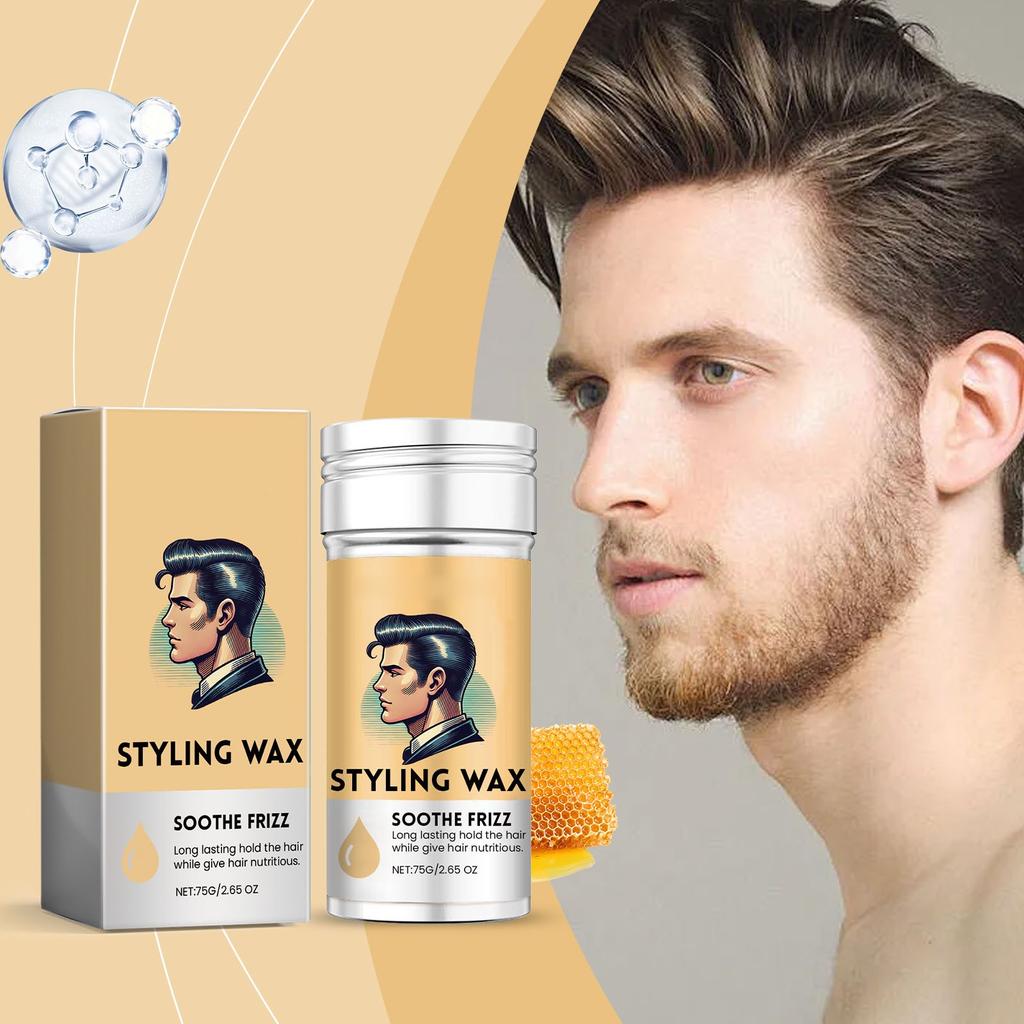 Styling Wax,Hair Wax,Portable Hair Wax,smoothing And Frizzy Hair, Long-lasting Styling, Portable Styling Wax Stick