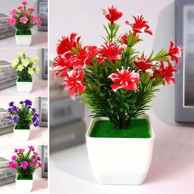Allergy Mini Simulation Blossom Bonsai Artificial Plant for Home Office