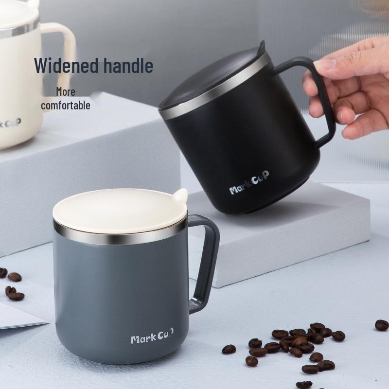 Isolierte Edelstahl-Tasse mit Deckel - Langlebig, Büro- & Kinderbecher, Ideales Geschenk für Teeliebhaber