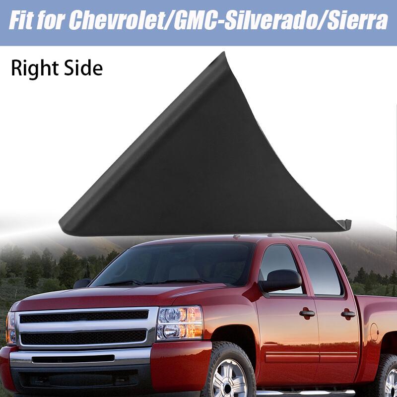 Черный треугольник на внутренней стороне правой двери для отделки Chevy Silverado GMC Sierra # 25857289
