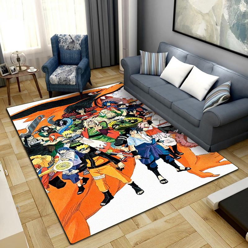 Anime-Naruto Area Carpet for Living Room Bedroom Home Decor Cool Movie Mat Floor Mat -LXR58