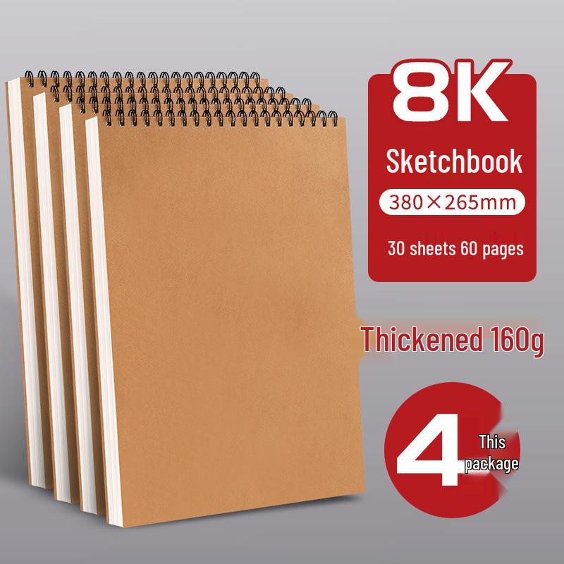 A4 Thickened Spiral Sketchbook for Art Students and Children