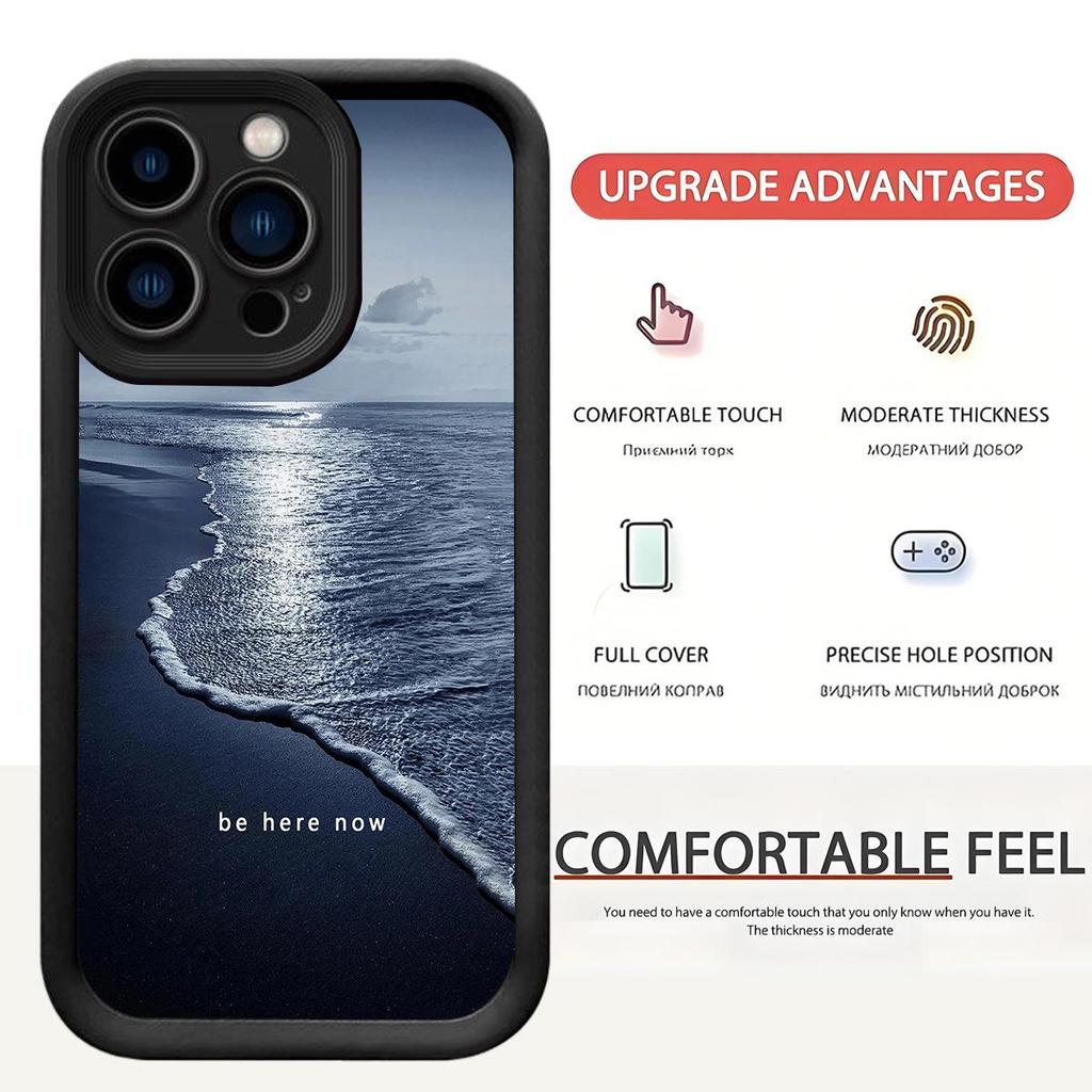 Etui ochronne Seaside Waves Black Groove Diamond Sand na iPhone'a 15/16/17
