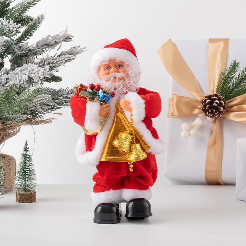 Electric Climbing Ladder Santa Claus Toy for Kids' Christmas Decoration