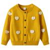 Korean Style Handmade Love DIY Children's Knitted Cardigan Jacket Girls Sweater Cardigan