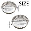 Edge-patterned Egg Tart Molds Nonstick Pie Plate Mould Bakeware Quiche Pans  Kitchen Tools