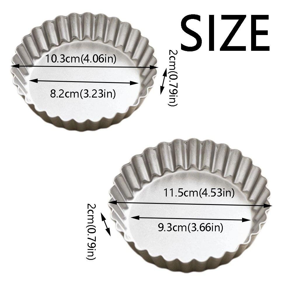 Edge-patterned Egg Tart Molds Nonstick Pie Plate Mould Bakeware Quiche Pans  Kitchen Tools