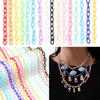 5pcs/lot 50cm Plastic Link Chain Colorful Extension Chains For Jewelry Making DIY Bracelet Necklace Phone Key Bag Chain Supplies