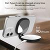 Rechargeable Magnetic LED Circle Light For Smartphone Rotating Angle Individual Portrait Mirror Portable Studio Lighting Type C Charging