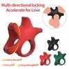 Sexy Lip Penis Ring Male Penis Enlarger Extender Testicle Restraint Cock Ring To Lock the Sperm Male Penis Training Sex Toy Tool
