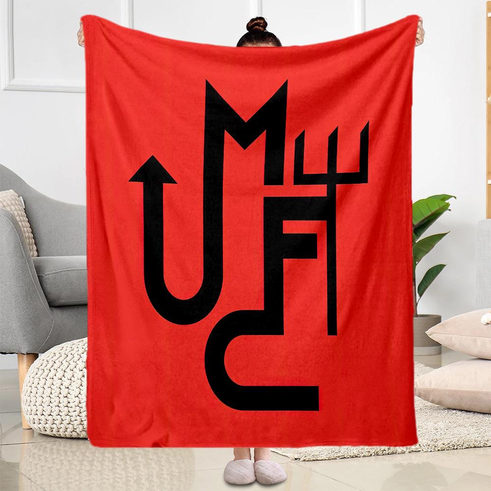 Manchester Blanket Soft Cozy Great For Livingroom Sofa Office Chair For All Seasons Digital Print Gift For Travel Home Birthdays