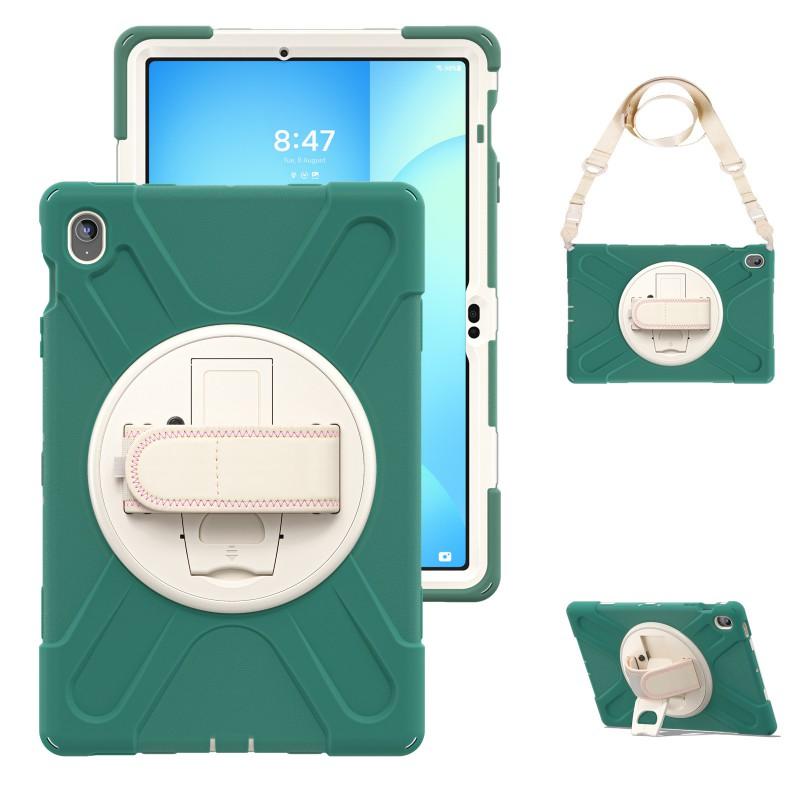13.1 Inch Tablet Case Galaxy Tab S10 FE X620 X626B Shockproof Silicone Cover With Built-in Stand Anti-Scratch Dust