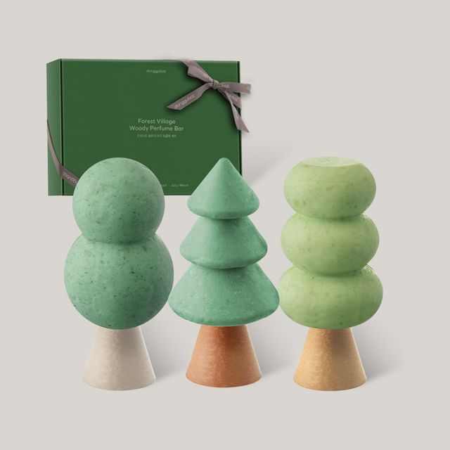 Donggubat - Forest Village Woody Perfume Bar Set 3 pcs