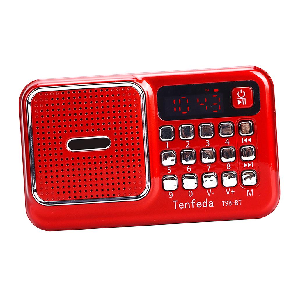 Portable FM Radio Battery Compact Operated Radio with MP3 Player for Home Office