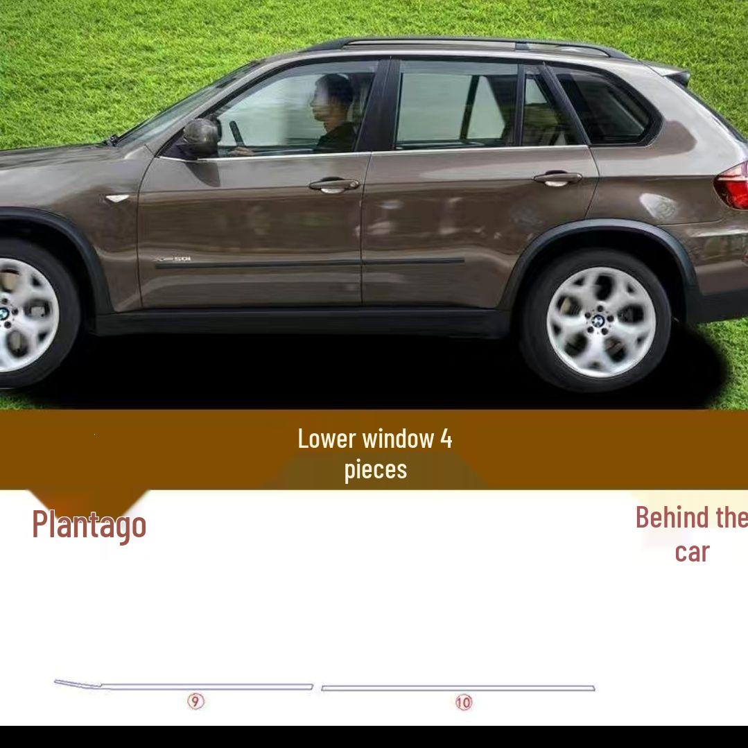 

Накладки на окна из нержавеющей стали для BMW X3 X5 2011-2018 - Модифицированные боковые дверные молдинги.