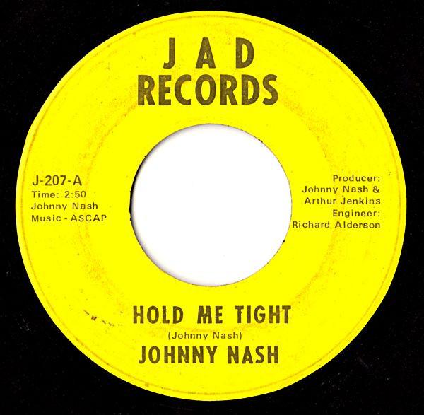 

7-дюймовая пластинка JOHNNY NASH Hold Me Tight Cupid J207 JAD 1968 США Регги Ска Даб Б/у