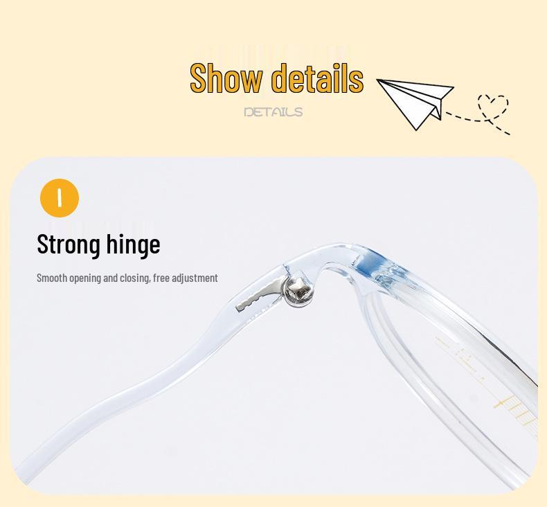 Adjustable 2025 Kids' Oval Eyeglass Frames - Comfortable, Anti-Slip Nose Pads for Boys & Girls