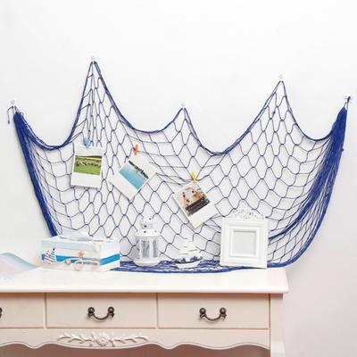 Fishing Net Decoration Wall Art Cotton Fish Net Picture Wall Hanging Fishing Net for Hawaiian Themed Party Under The Sea Party Decoration
