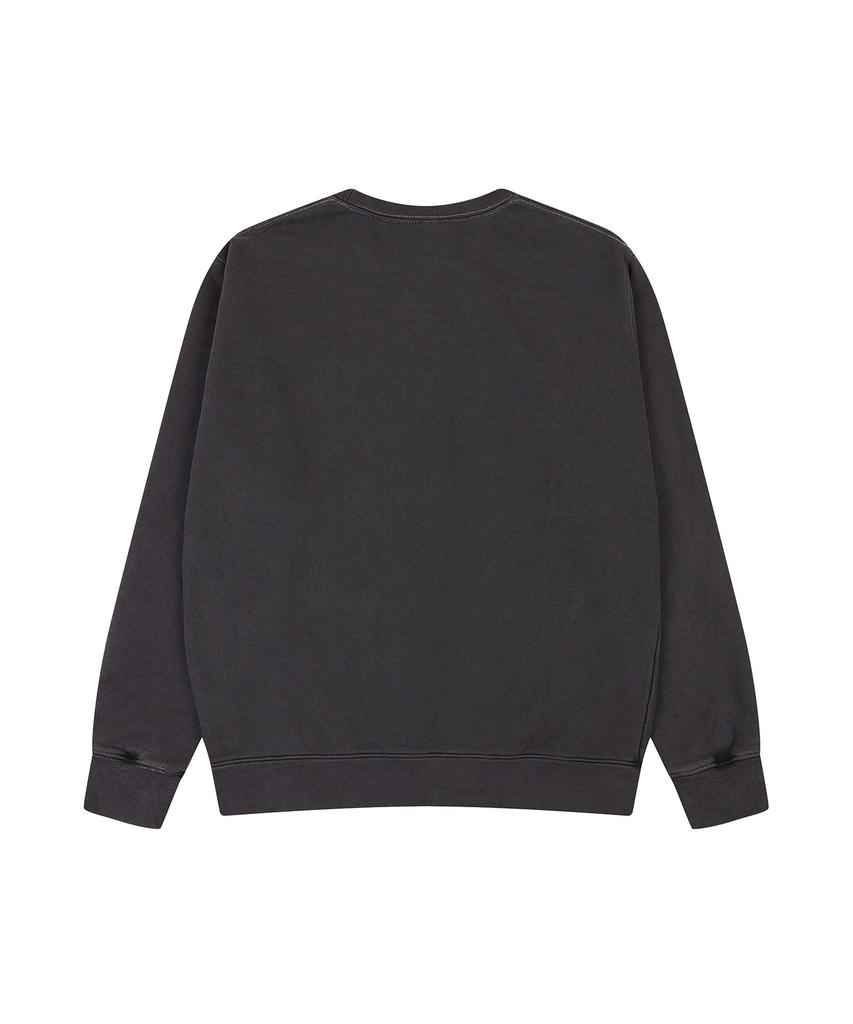 ADERNM Pigment Dyed Essential Sweatshirt (Charcoal)