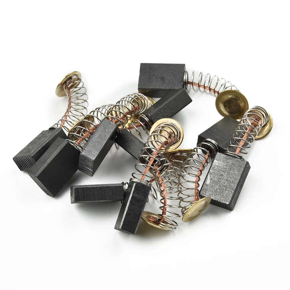 12pcs Carbon Brushes Set 6x12x17mm For Electric Tools Motor Drill Chain Saw Circular Saw Electric Pick Carbon Brush Power Tools