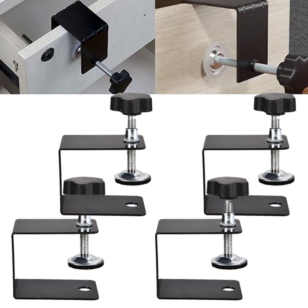 1/2/4pcs Heavy Duty Drawer Front Clamp C Clamps For Woodworking Installation Clamps Holder Aids Jig Tool Adjustable Fixing Clip