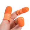 Multi-purpose Non-slip Finger Cover Natural Rubber Counting Fingertips Protector Gloves Reusable Anti-static Orange Finger Cots