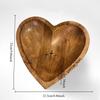 New Heart Prayer Bowl Wooden Religious Crucifix Bowl Rustic Home Centrepiece Decor Fruit Plate Kitchen Tableware Religious Gift