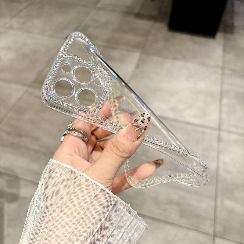 Glitter Bling Diamond Clear Phone Case For Xiaomi Redmi Note 13 14 Pro Plus 4G 5G 14C 13C Redmi A4 A3 Pro A3X Turbo 4 Soft Cover