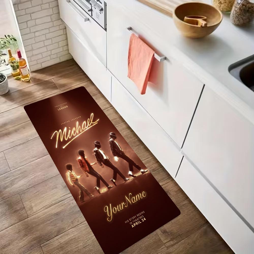 Michael Jackson Customize Your Name Kitchen Rug Runner Rug Laundry Mat Hallway Entryway The Best Gift Choice