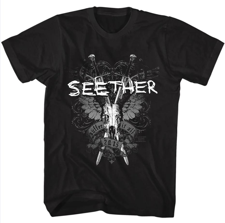 Seether Suffer It All 2015 Футболка Полный Размер S-5XL TT1122 Унисекс Футболка L