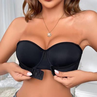 Push Up Bra for Women Sexy Strapless Bra Seamless Wedding Brassiere Sexy Underwear Invisible Lingerie B C D Cup