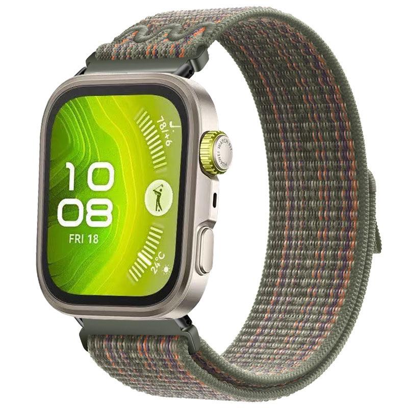 Needlework Nylon Loop Strap for Huawei Watch Fit 5/4 Pro Sports Bracelet Wristband for Huawei Watch Fit 5/4/3 Replaceable Belt