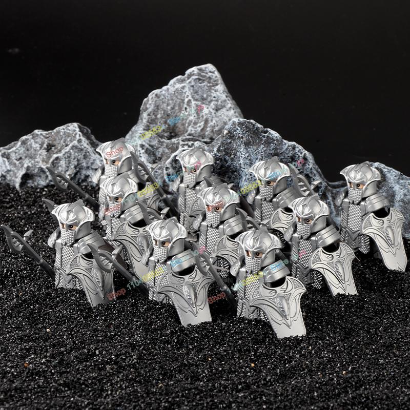 Movie Series Orc Uruk-hai Army Action Figures Mini Bricks Doll Assemble Building Blocks MOC DIY Toys for kid gift