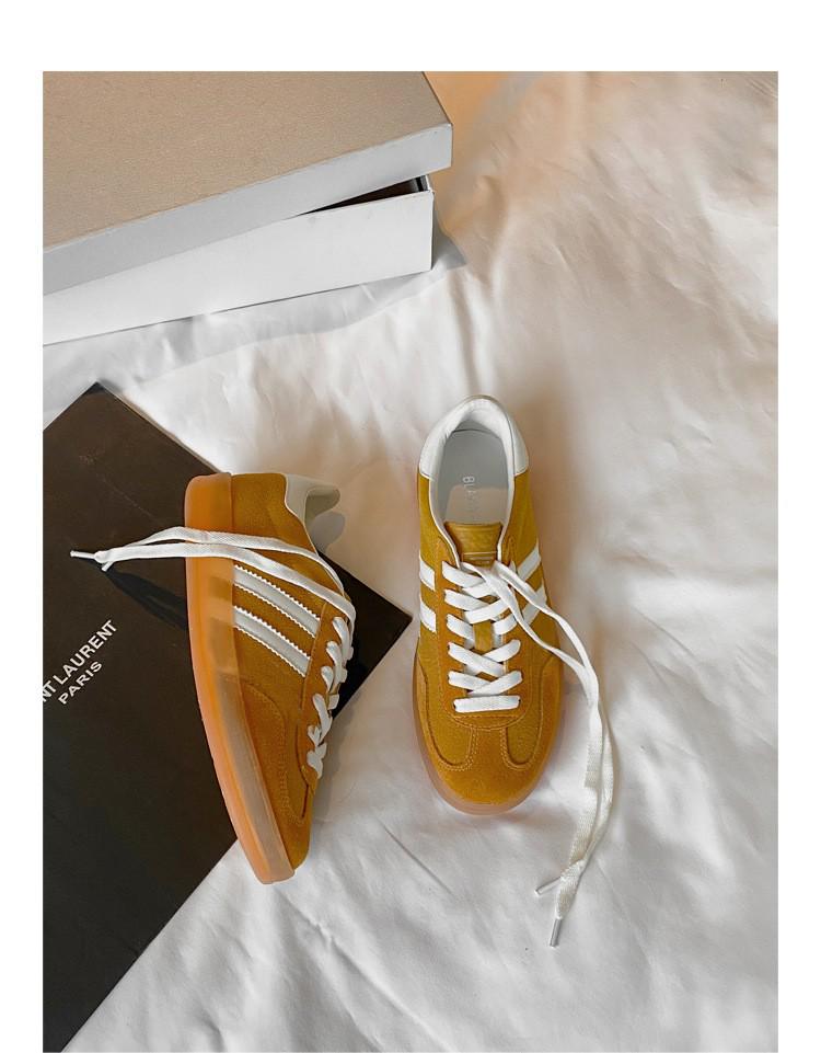 Retro Rote Schnür-Damen-Leder-Skate-Sneaker