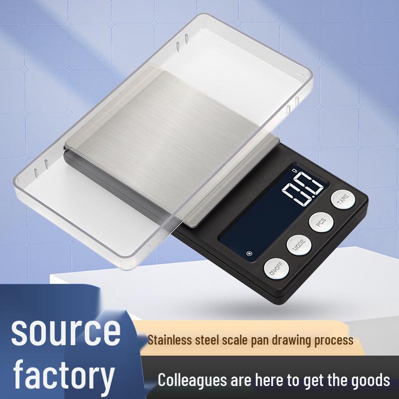 

Precision Mini Jewelry Scale: High-Accuracy Portable Gram Scale for Gold Battery-powered 500g/0.1g
