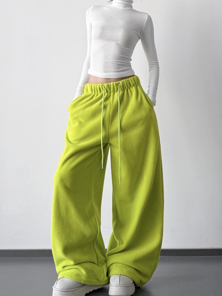 Women’s High-Waisted Wide-Leg Fleece Sweatpants - 2025 Winter Style