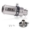 Loyfreeyo Motorcycle Silencer Motorcycle Exhaust Port Exhaust Pipe Slip-on Muffler