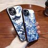 Oriental Blue And White Phone Case For IPhone 17 Pro Max 16 15 14 Pro Max 13 11 Plus Glass Cover