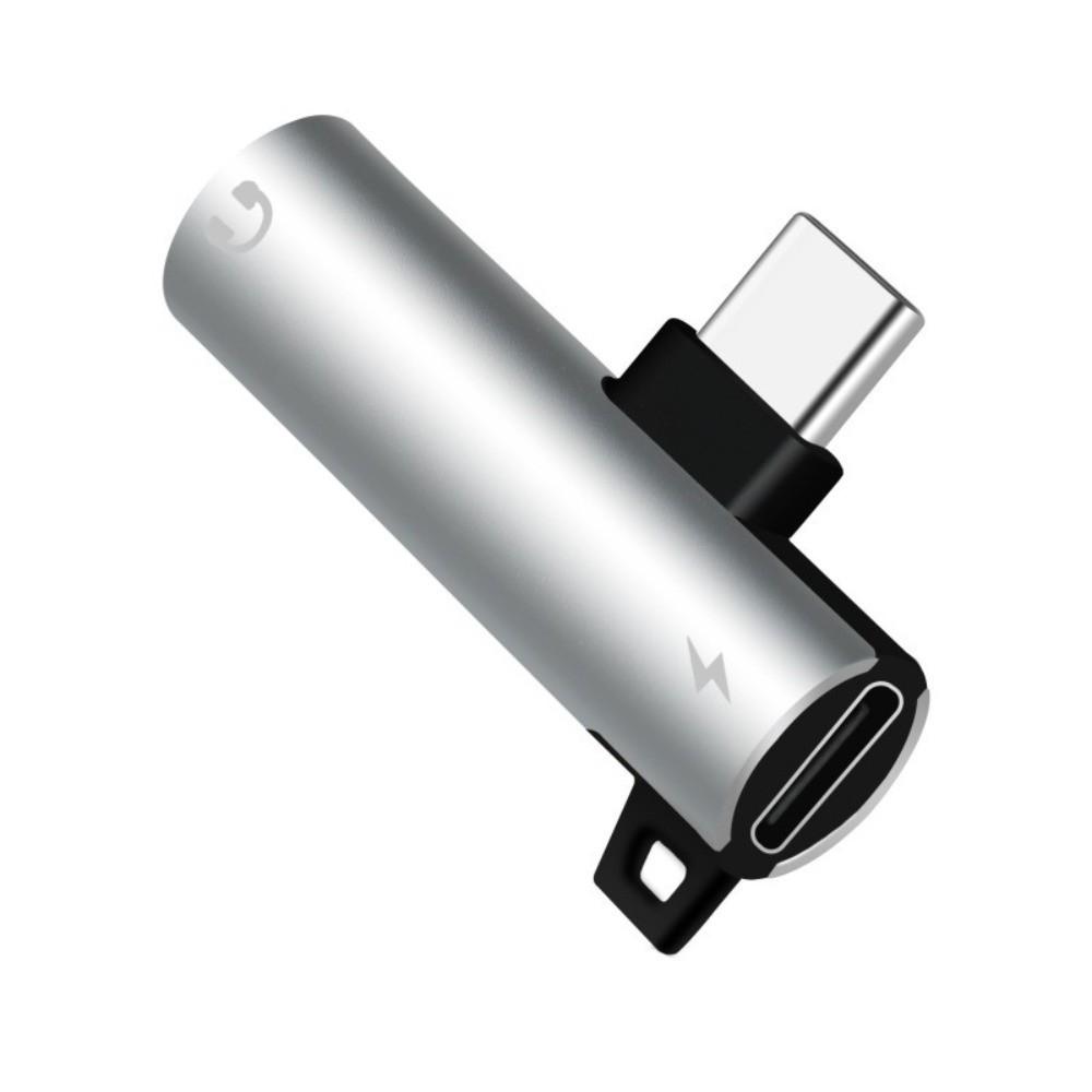 Aluminum 3.5mm Adapter Dual Adapter 2 in 1 Audio Splitter Sound Converter Simultaneous Charging Headphone Adapter For Earphone