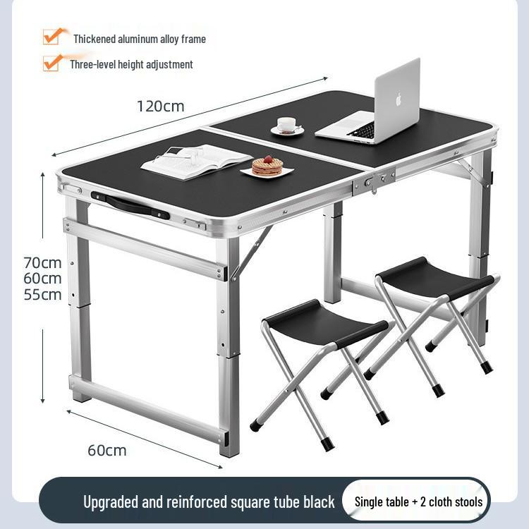 Aluminum Alloy Portable Folding Table and Chairs for Outdoor Market Promotions