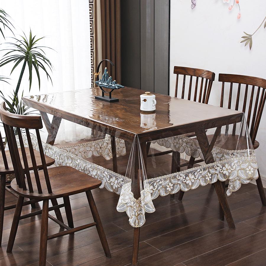 High-End PVC Tablecloth: Waterproof, Oil-Proof, Non-Slip, Wear-Resistant for Dining and Coffee Tables