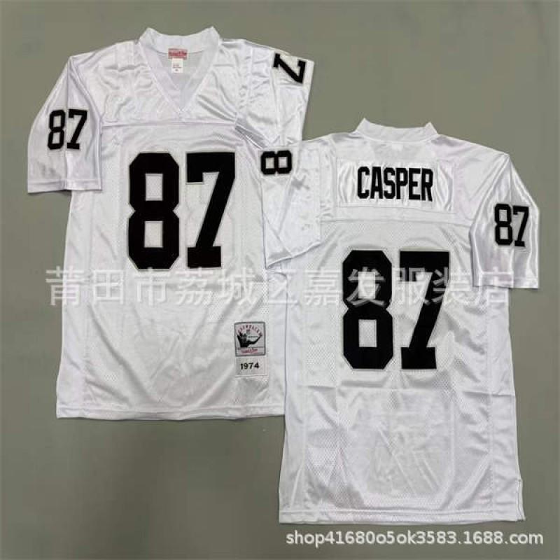 Rugby Jersey Oakland Raiders Retro Style Embroidered Football Uniform Mens Cotton Sport Shirt