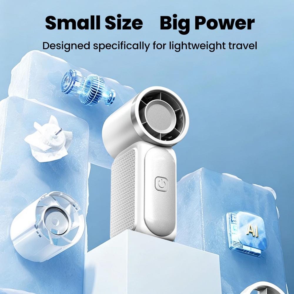 Portable Mini Fan Outdoor Handheld Fan Type C Rechargeable Cooling Fans Suitable For Student Dormitory Summer Home Office Desk
