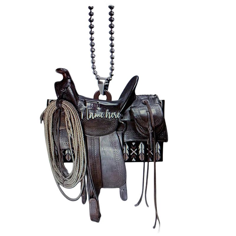 Denim Boot Retro Acrylic Car Hanging Ornament Auto Accessory Festive Home Decor
