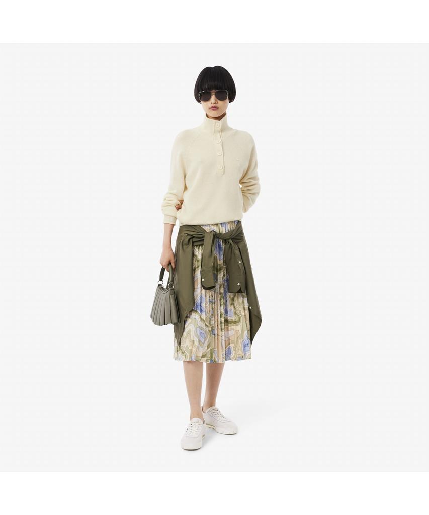 LACOSTE Women'S Carded Wool Half-Button Sweater Af4010-55N Xfj
